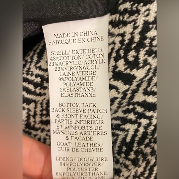 Theory Joean Parcel Houndstooth Blazer Jacket Sz 4 - Picture 12 of 13